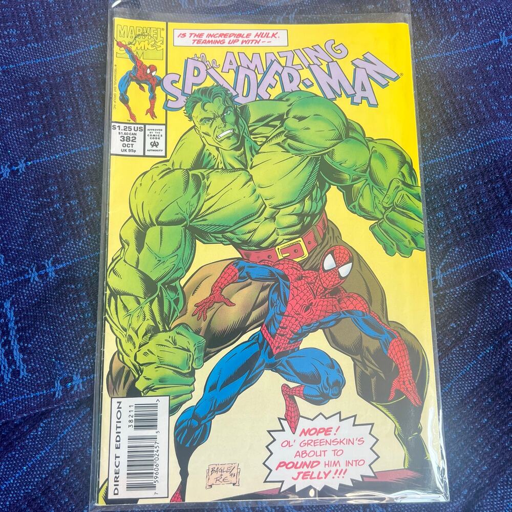 Marvel Comics the Amazing Spider-man #382 Incredible Hulk